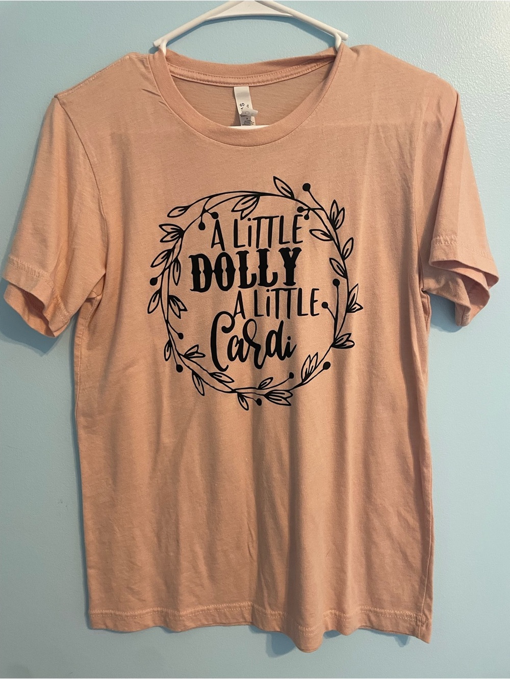 A Little Dolly A Little Cardi Peach T-Shirt